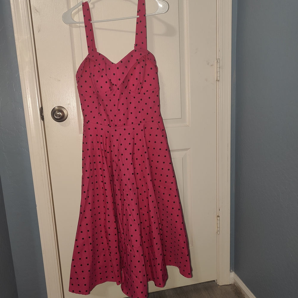 Pink Polka Dot Dress